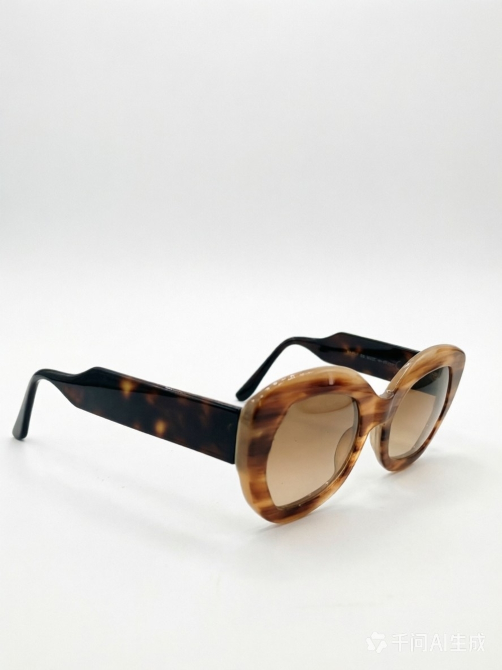 Marni Oversized Tortoiseshell Sunglasses with Cream Case